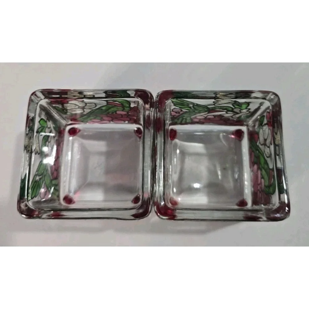 Set Of 2 Joan Baker Mini Glass Tealight Holder-2